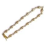 22K Gold Tiny E CH Plus Bracelet,