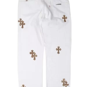 Chrome Hearts Levi’s Leopard Cross Patch Jeans,