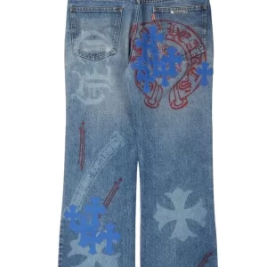 Chrome Hearts Levi’s Stencil Cross Patch Jeanss