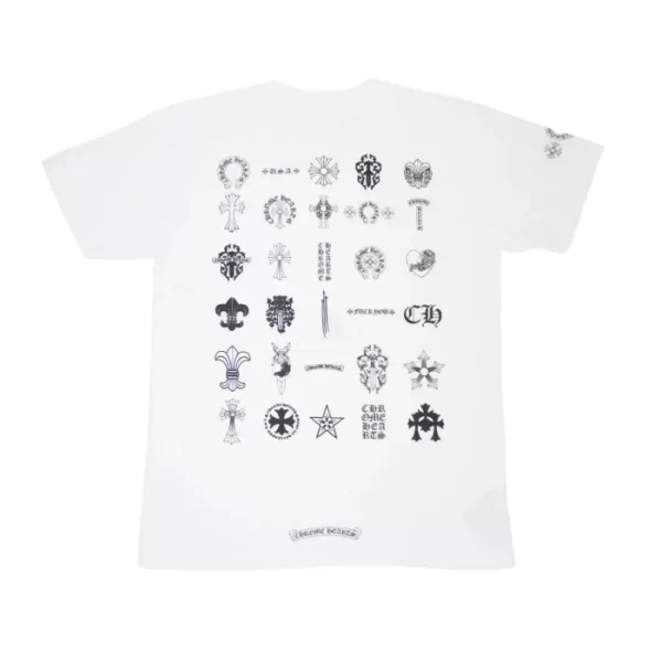 Chrome Hearts Multi Logo Short Sleeve T-Shirt