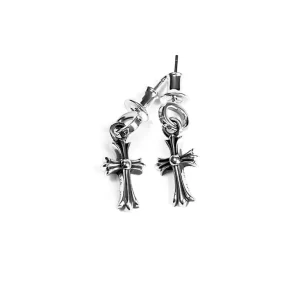 Cross Babyfat Drop Earrings