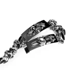 Double ID Fancy Link Bracelet,