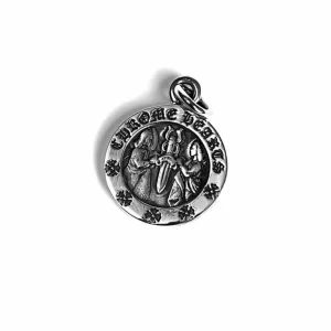 Round Angel Medallion Charm