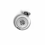 Round Angel Medallion Charm,