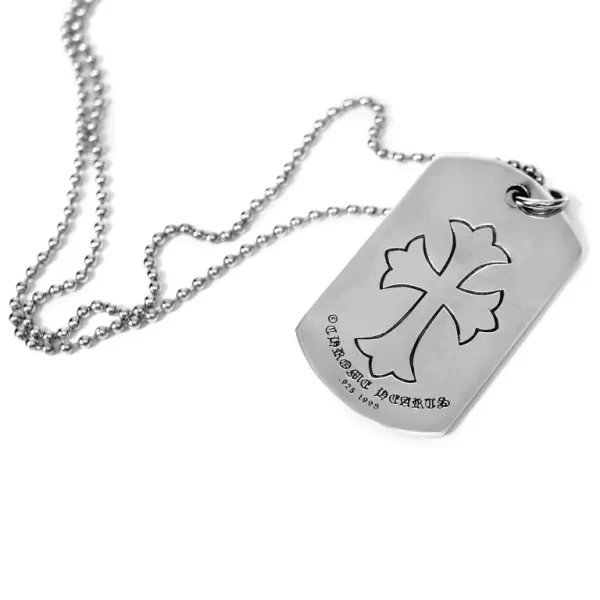 Tiny CH Cross Cutout Dog Tag,